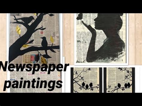 newspaper painting youtube
