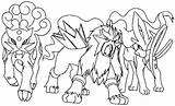 Pokemon Legendary Coloring Pages Raikou Entei Trilogic Suicune Categories sketch template