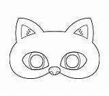 Template Coloring Nook Mask Cat Templates Pages Printables sketch template