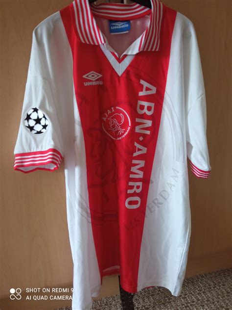 ajax retro replicas football shirt   sponsored  abm amro