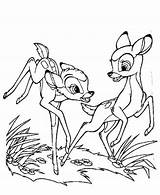 Bambi Disney Coloring Pages Deer Faline Sheets Color Nature Pride Attention Animal sketch template