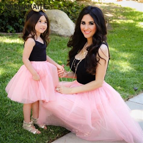 mother daughter dresses pink patchwork mesh princess dress mother