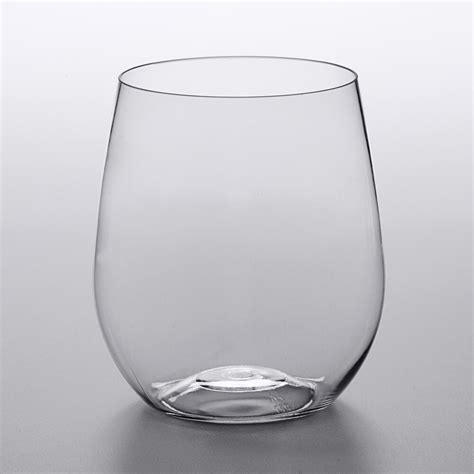 Clear Plastic Stemless Wine Glasses 12 Oz 64 Case