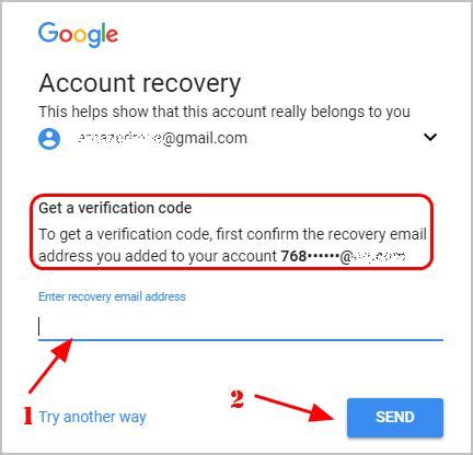 methods  recover gmail email account