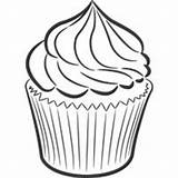 Cupcake Coloring Frosting Colouring Pages Sheets Surfnetkids Kids Cupcakes Sweet sketch template