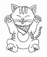 Kucing Mewarnai sketch template