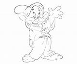 Dopey Coloring Pages Profil Printable Library Clipart Line Another sketch template