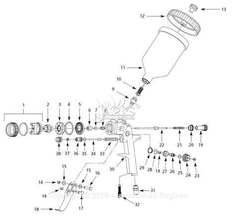 campbell hausfeld dh parts diagram  spray gun parts