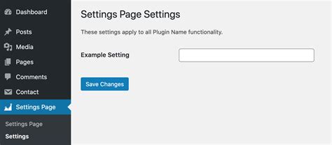 create wordpress plugin settings page wplauncher
