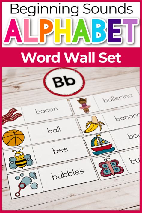 kindergarten word wall printable alphabet  kids