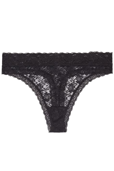 plus size black lace thong sizes 16 to 32 yours clothing
