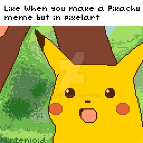 Surprised Pikachu Meme Pixelart By Nintenloid On Deviantart My Xxx