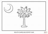 Carolina Flag South Coloring Pages Printable Flags Drawing North sketch template
