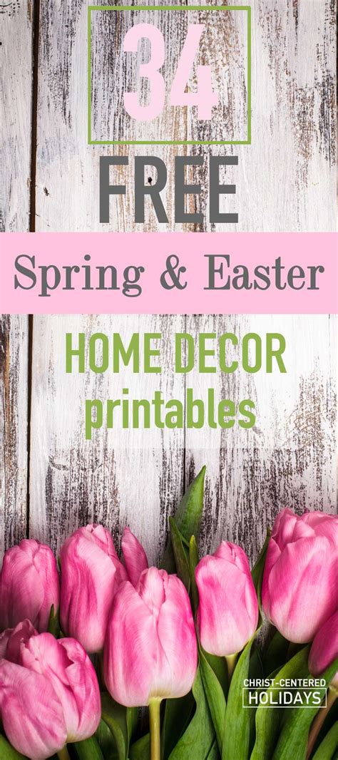 easter home decor printables christ centered holidays