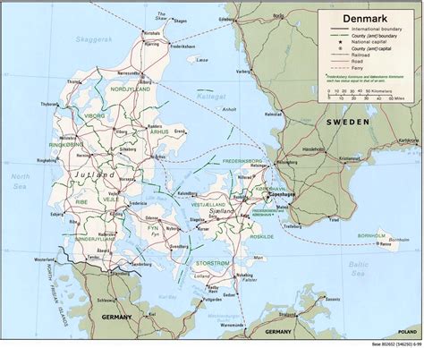 danemark map populationdatanet