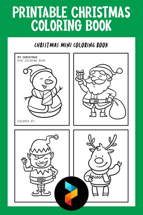 printable christmas coloring book printableecom