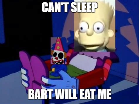 sleep bart  eat   simpsons   meme