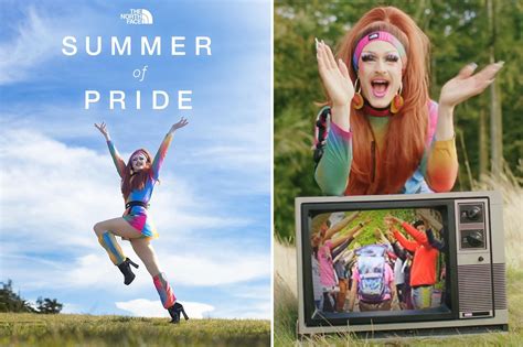 drag queen     north face summer  pride ad