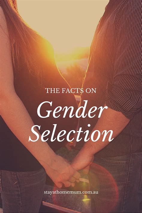 the facts on gender selection stay at home mum