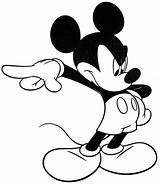 Mouse Mickey Mad Printable Coloring Colouring sketch template