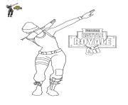 fortnite dab coloring dance coloring pages  kids coloring pages