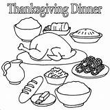 Thanksgiving Dinner Sheets Cooked Preschoolers Christmas sketch template