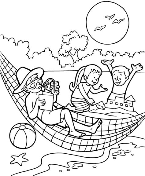 summer coloring page coloring book
