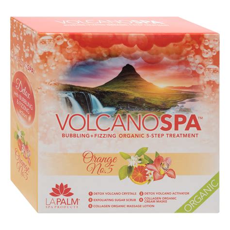volcano spa orange scent pedi spa   box la palm spa products
