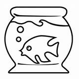 Fish Coloring Inside Tank Little Netart Objects sketch template