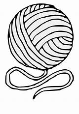 Yarn Ball Drawing Cartoon Wool Clipart Clip Easy Clipartmag Library sketch template