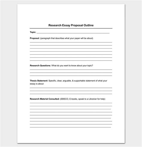 proposal outline template  samples examples format