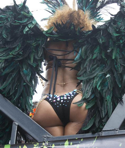 rihanna is pictured dancing to soca and calypso music