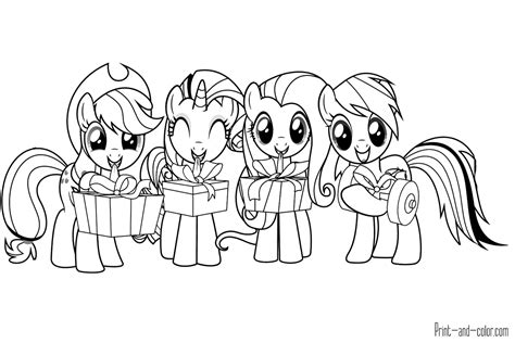 pony coloring pages print  colorcom
