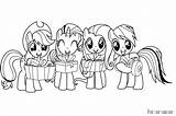 Pony Little Coloring Pages Print Color Cute Gifts sketch template