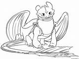 Dragon Toothless Coloring Pages Printable Train Film Print Coloring4free sketch template