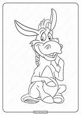 Donkey Tweet sketch template
