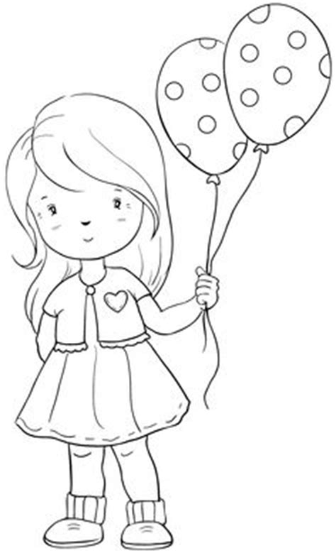 coloring pages balloon kids coloring pages