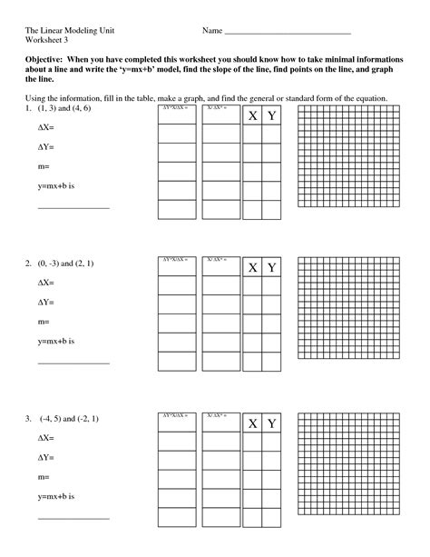 slope intercept equation worksheet printable worksheets