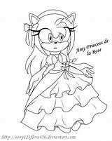 Amy Sonic Coloring Pages Rose Princess La Drawing Characters Para Printable Color Print Getcolorings Getdrawings Base Deviantart Favourites Add Colorings sketch template