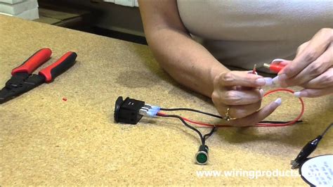 illuminated   rocker switch  wiring products youtube