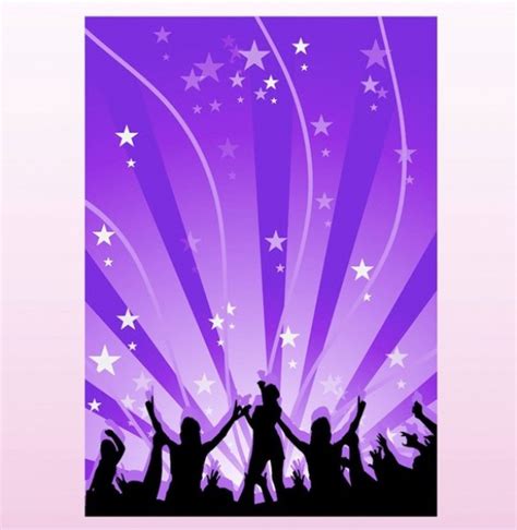 dancing music silhouette vector poster background welovesolo