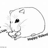 Hamster Animal sketch template