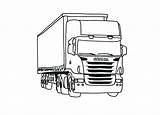 Truck Trailer Drawing Coloring Scania Pages Kids Trucks Dump Drawings Tractor Color Trailers Paintingvalley Semi Luxury Choose Board sketch template