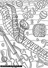 Coloring Pages Music Musical Instruments Adults Sheets Optimimmi Adult Colouring Printable Color Värityskuvat Cover Värityskuva Notes Books Musiikki Kids Värityskuvia sketch template