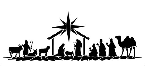 nativity christmas scene stencil  studior diy bethlehem wise men