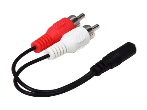 startechcom model mufmrca  stereo audio cable mm female   rca male   ebay