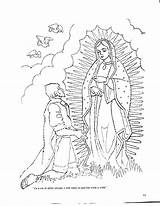 Virgen Guadalupe Coloringhome Imágenes sketch template