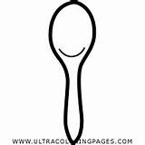 Cuchara Ultracoloringpages Página Spoons sketch template