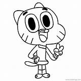 Gumball Watterson Xcolorings 992px sketch template