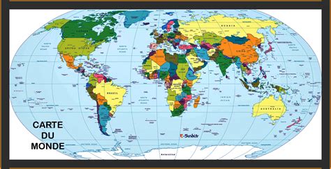 carte du monde carte du monde noms des pays planisphere  imprimer images